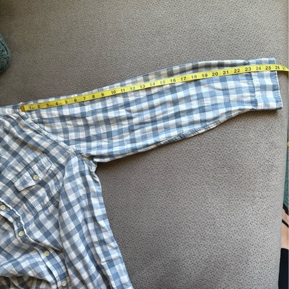 Grayers Men's Plaid Button Down Shirt Blue and white Size XL 100% Cotton - Picture 6 of 6